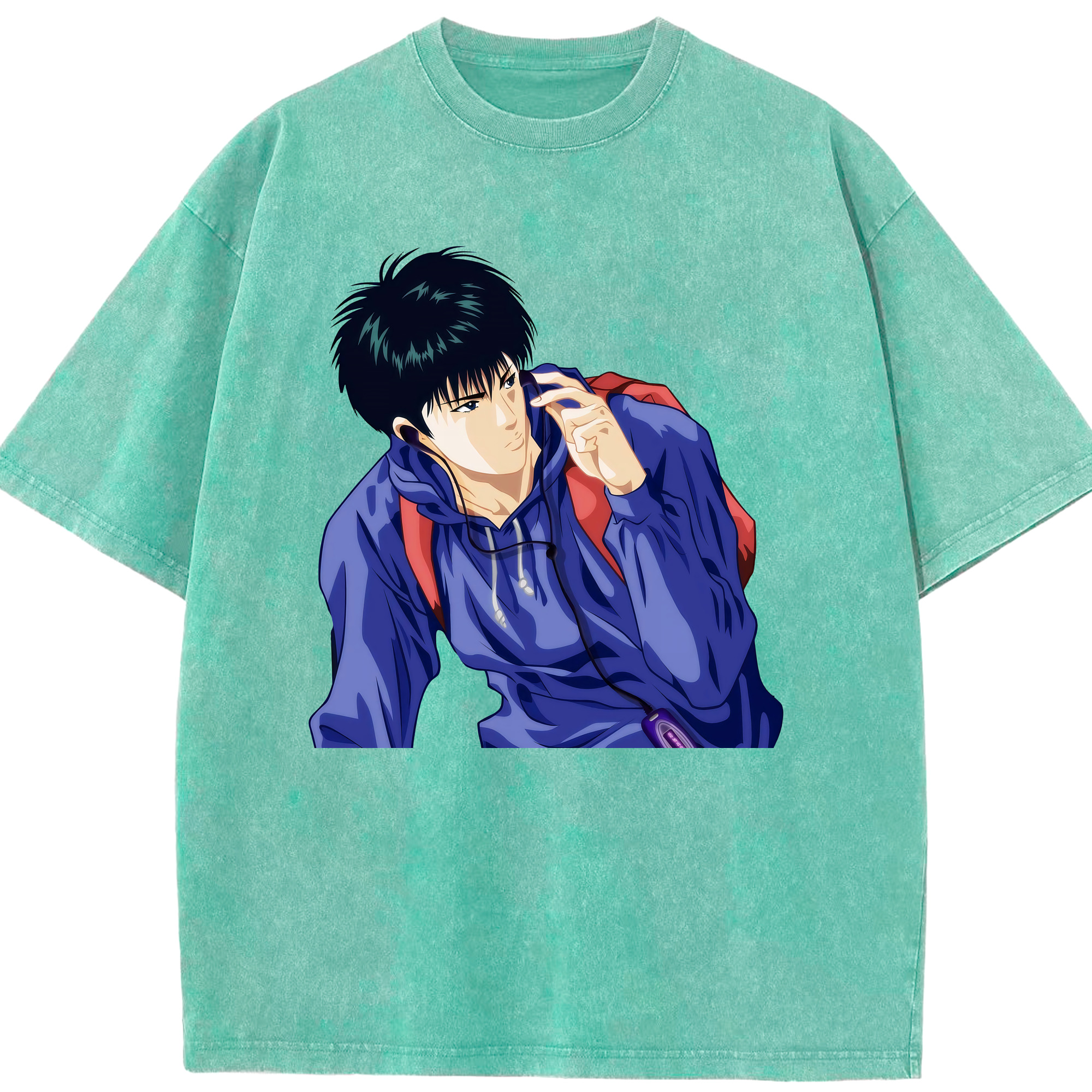 （画像用） SLAM DUNK／スラムダンク 綿100% ヴィンテージ風 半袖Tシャツ（フロントプリント）